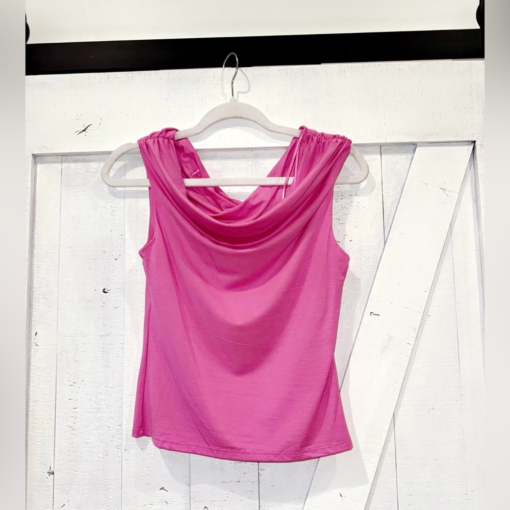 Pink Knit Off-Shoulder Top